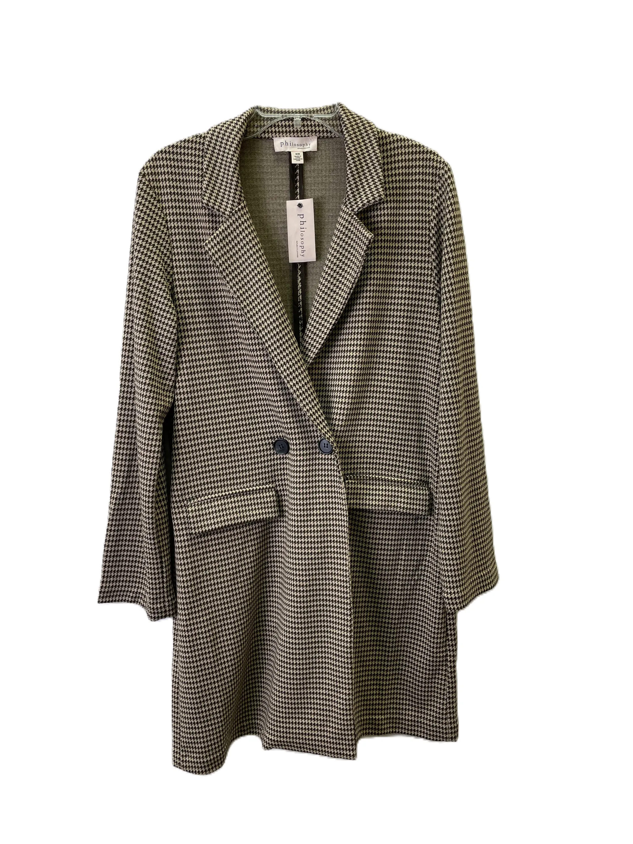 Blazer By Philosophy In Brown & Tan, Size: M