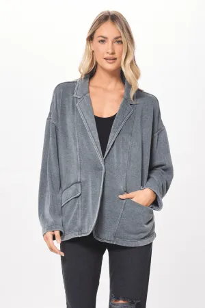 Hunter Green Cashmere Fleece Blazer