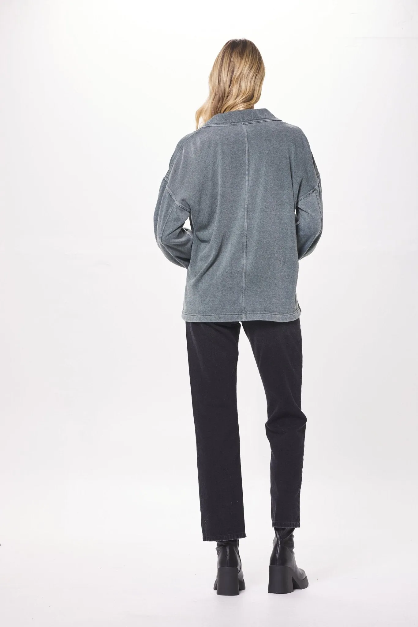 Hunter Green Cashmere Fleece Blazer