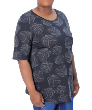 Ladies Printed Leaf Tunic