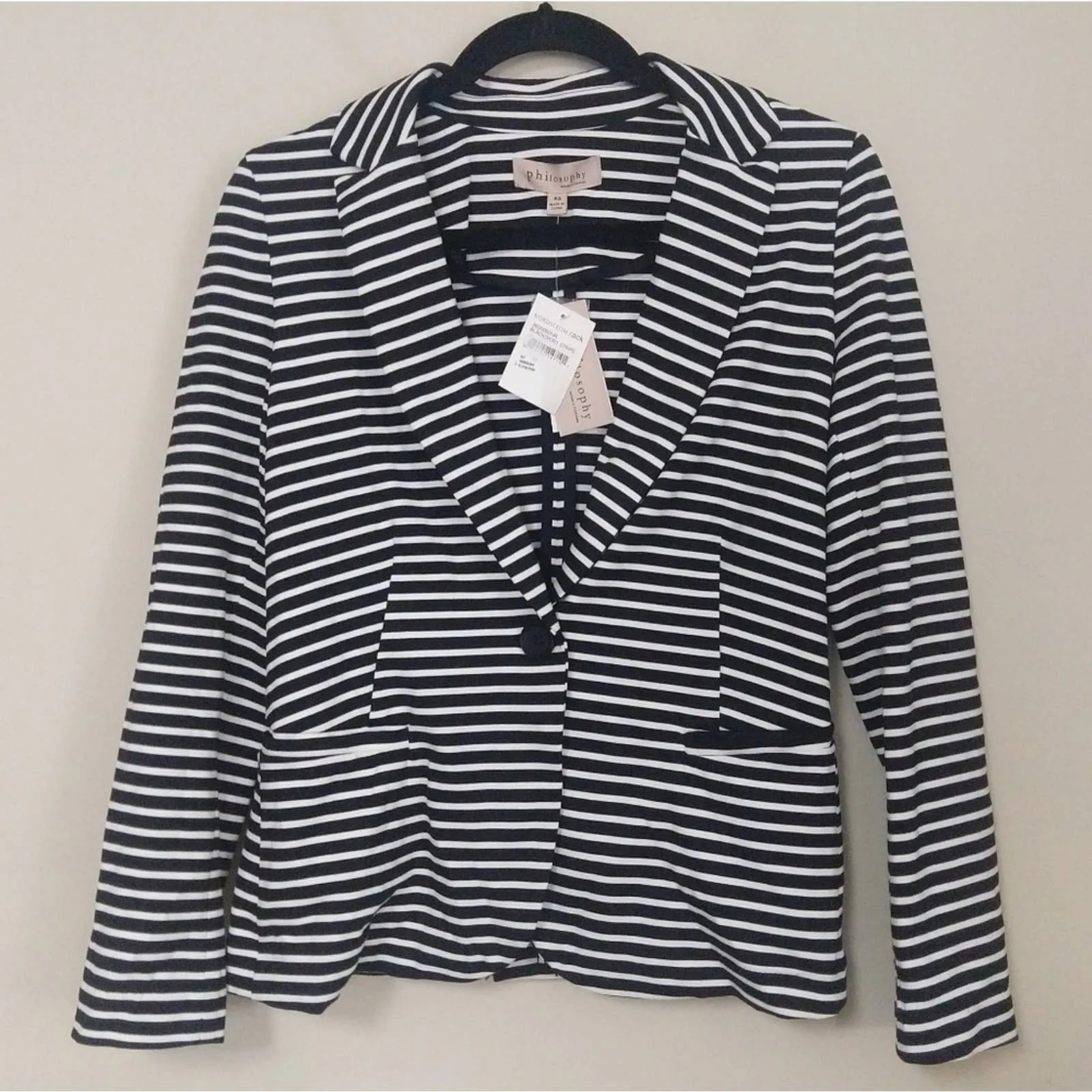 Philosophy Notch Collar Ponte Blazer Jacket XS