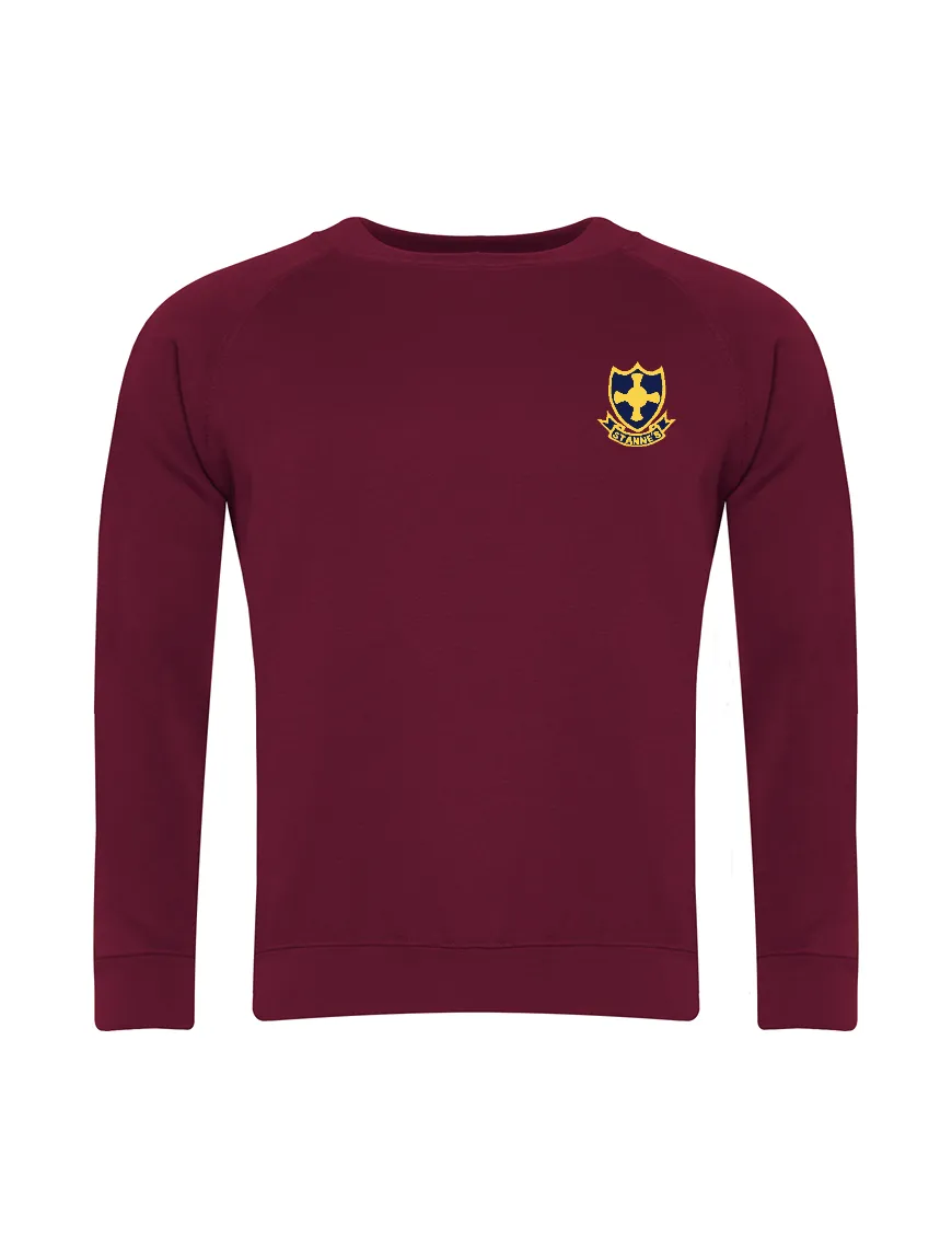 St Anne's R.C. Primary School Burgundy Sweatshirt